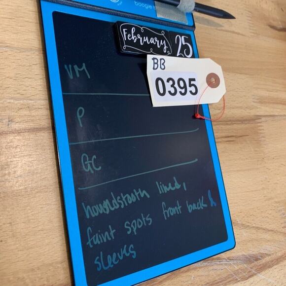 Vintage Guess Jean Shirt Mens M Medium Blue Denim Cotton Houndstooth Lined - Picture 13 of 14